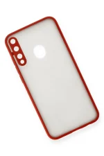 Newface Huawei P40 Lite E Kılıf Montreal Silikon Kapak - Kırmızı - Görsel 3