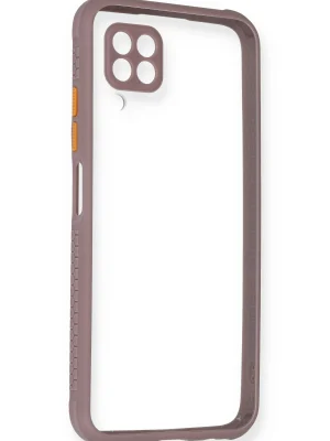 Newface Huawei P40 Lite Kılıf Miami Şeffaf Silikon - Açık Mor