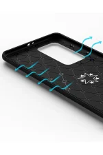 Newface Huawei P40 Pro Kılıf Range Yüzüklü Silikon - Siyah - Görsel 6