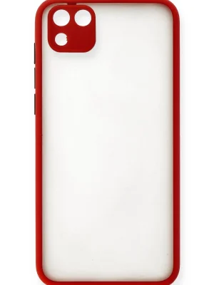 Newface Huawei Y5P Kılıf Montreal Silikon Kapak - Kırmızı