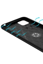 Newface Huawei Y5P Kılıf Range Yüzüklü Silikon - Siyah - Görsel 4