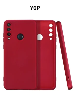 Newface Huawei Y6P Kılıf First Silikon - Bordo