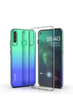 Newface Huawei Y6P Kılıf Lüx Şeffaf Silikon - Şeffaf - Görsel 2