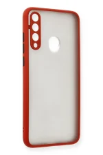 Newface Huawei Y6P Kılıf Montreal Silikon Kapak - Kırmızı - Görsel 2