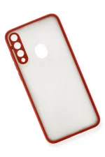 Newface Huawei Y6P Kılıf Montreal Silikon Kapak - Kırmızı - Görsel 3