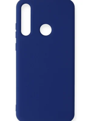 Newface Huawei Y6P Kılıf Nano içi Kadife Silikon - Lacivert