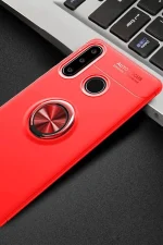 Newface Huawei Y6P Kılıf Range Yüzüklü Silikon - Kırmızı - Görsel 2