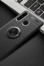 Newface Huawei Y6P Kılıf Range Yüzüklü Silikon - Siyah - Görsel 2