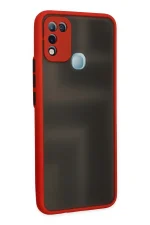 Newface İnfinix Hot 10 Play Kılıf Montreal Silikon Kapak - Kırmızı - Görsel 2