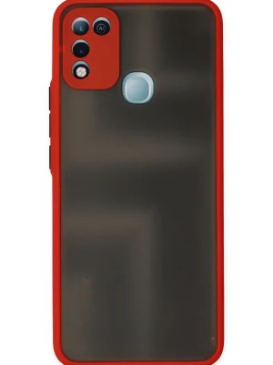 Newface İnfinix Hot 10 Play Kılıf Montreal Silikon Kapak - Kırmızı