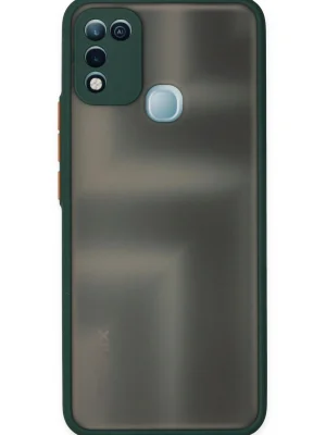 Newface İnfinix Hot 10 Play Kılıf Montreal Silikon Kapak - Yeşil