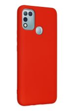 Newface İnfinix Hot 10 Play Kılıf Nano içi Kadife  Silikon - Kırmızı - Görsel 2