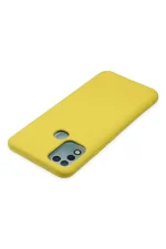 Newface İnfinix Hot 10 Play Kılıf Nano içi Kadife Silikon - Sarı - Görsel 5