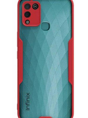 Newface İnfinix Hot 10 Play Kılıf Platin Silikon - Kırmızı