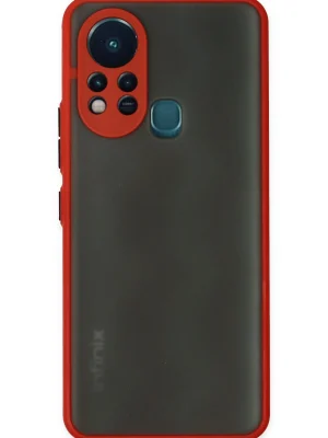 Newface İnfinix Hot 11s Kılıf Montreal Silikon Kapak - Kırmızı