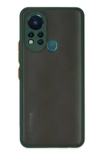 Newface İnfinix Hot 11s Kılıf Montreal Silikon Kapak - Yeşil