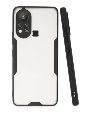 Newface İnfinix Hot 11s Kılıf Platin Silikon - Siyah