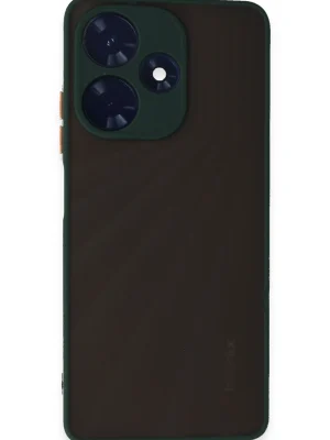 Newface İnfinix Hot 30 4G Kılıf Montreal Silikon Kapak - Yeşil