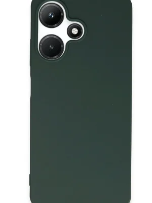 Newface İnfinix Hot 30i Kılıf First Silikon - Koyu Yeşil