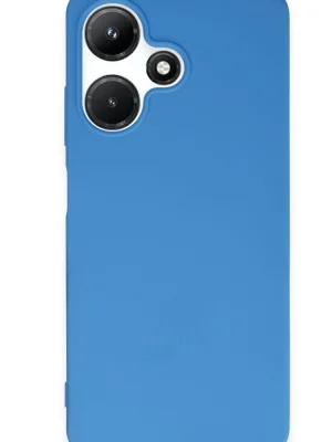 Newface İnfinix Hot 30i Kılıf First Silikon - Mavi