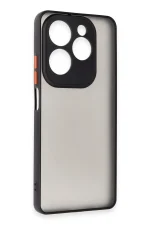 Newface İnfinix Hot 40 Pro Kılıf Montreal Silikon Kapak - Siyah - Görsel 2