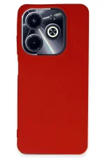 Newface İnfinix Hot 40i Kılıf First Silikon - Kırmızı