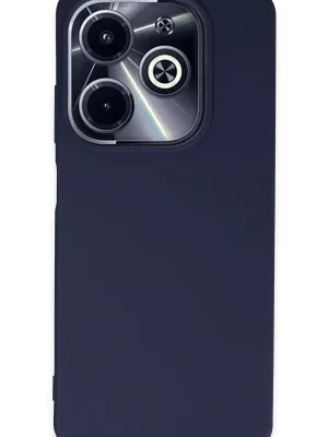 Newface İnfinix Hot 40i Kılıf First Silikon - Lacivert