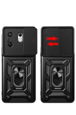 Newface İnfinix Zero 30 4G Kılıf Pars Lens Yüzüklü Silikon - Yeşil - Görsel 3