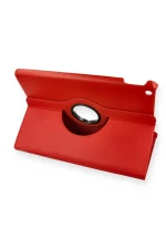 Newface iPad 10.2 (7.nesil) Kılıf 360 Tablet Deri Kılıf - Kırmızı