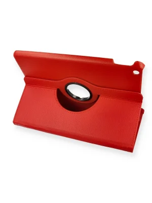 Newface iPad 10.2 (7.nesil) Kılıf 360 Tablet Deri Kılıf - Kırmızı