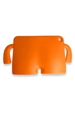 Newface iPad 10.2 (7.nesil) Kılıf Karakter Tablet Silikon - Turuncu - Görsel 2