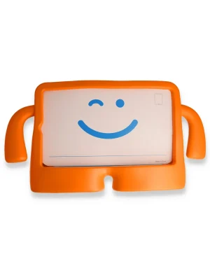 Newface iPad 10.2 (7.nesil) Kılıf Karakter Tablet Silikon - Turuncu
