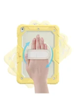 Newface iPad 10.2 (7.nesil) Kılıf Strap New Tablet Kapak - Sarı - Görsel 3