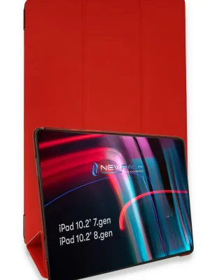 Newface iPad 10.2 (7.nesil) Kılıf Tablet Smart Kılıf - Kırmızı