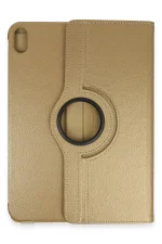 Newface iPad 2022 10.9 (10.nesil) Kılıf 360 Tablet Deri Kılıf - Gold
