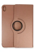Newface iPad 2022 10.9 (10.nesil) Kılıf 360 Tablet Deri Kılıf - Rose Gold