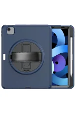 Newface iPad 2022 10.9 (10.nesil) Kılıf Hand Strap Tablet Kılıfı - Lacivert - Görsel 3