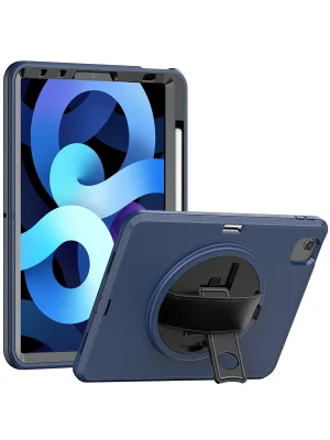 Newface iPad 2022 10.9 (10.nesil) Kılıf Hand Strap Tablet Kılıfı - Lacivert