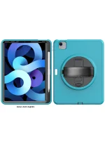 Newface iPad 2022 10.9 (10.nesil) Kılıf Hand Strap Tablet Kılıfı - Turkuaz - Görsel 2