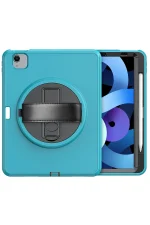 Newface iPad 2022 10.9 (10.nesil) Kılıf Hand Strap Tablet Kılıfı - Turkuaz - Görsel 3