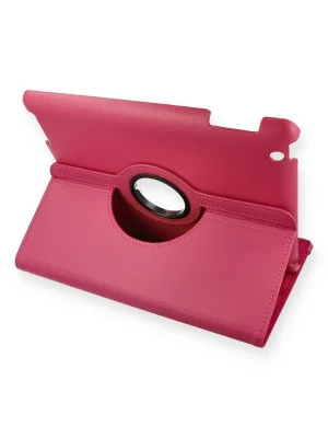 Newface iPad 4 9.7 Kılıf 360 Tablet Deri Kılıf - Pembe