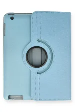 Newface iPad 4 9.7 Kılıf 360 Tablet Deri Kılıf - Turkuaz - Görsel 2