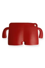 Newface iPad 4 9.7 Kılıf Karakter Tablet Silikon - Kırmızı - Görsel 2