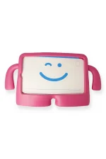 Newface iPad 4 9.7 Kılıf Karakter Tablet Silikon - Pembe