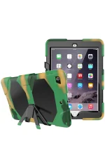 Newface iPad 5 Air 9.7 Kılıf Griffin Tablet Kapak - Kamuflaj - Görsel 3