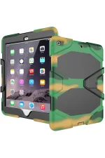 Newface iPad 5 Air 9.7 Kılıf Griffin Tablet Kapak - Kamuflaj - Görsel 5