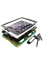 Newface iPad 5 Air 9.7 Kılıf Griffin Tablet Kapak - Kamuflaj - Görsel 6