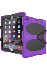 Newface iPad 5 Air 9.7 Kılıf Griffin Tablet Kapak - Mor - Görsel 4