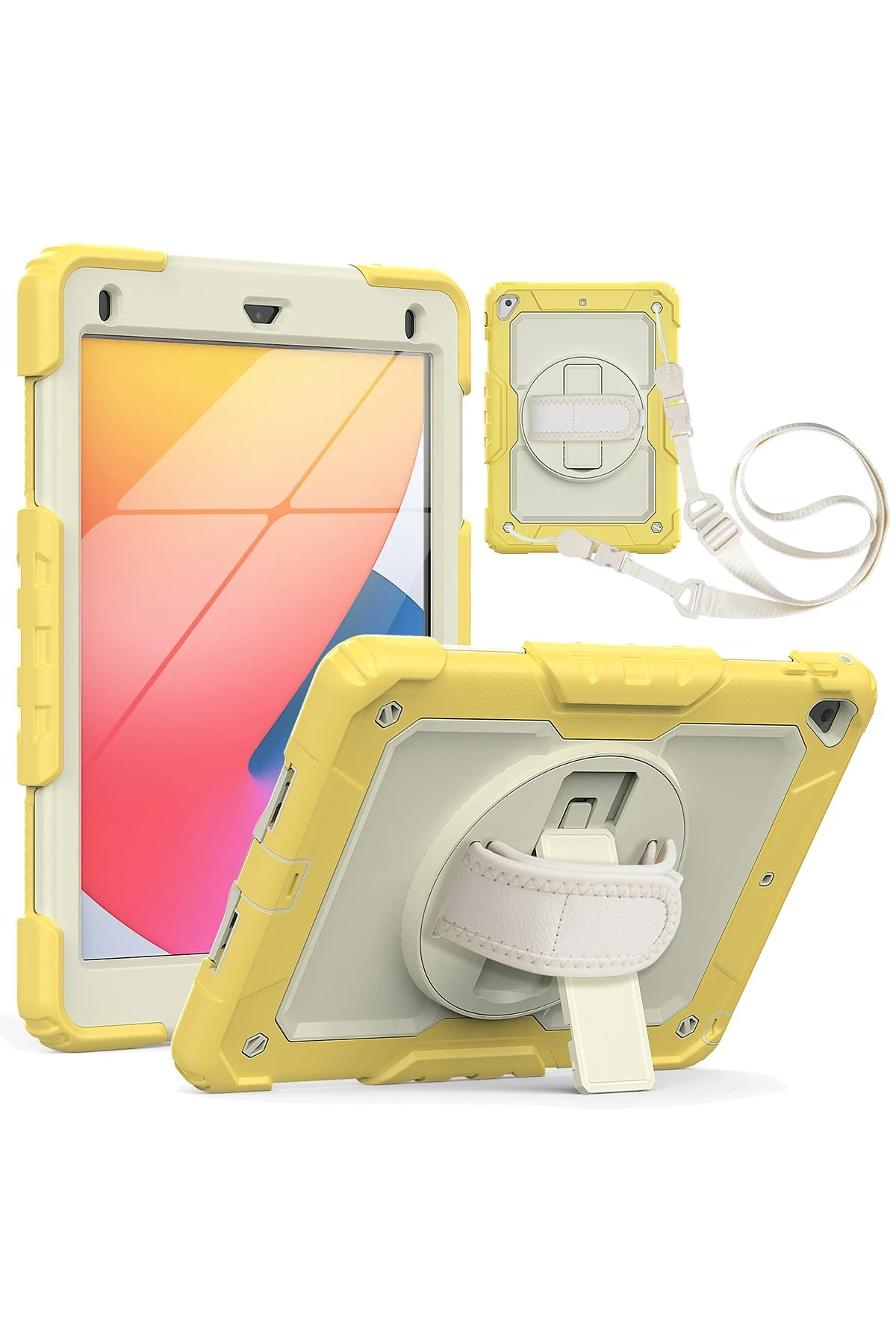 newface-ipad-5-air-97-kilif-strap-new-tablet-kapak-sari-default.webp Newface iPad 5 Air 9.7 Kılıf Strap New Tablet Kapak - Sarı - Görsel 1