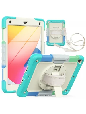 Newface iPad 5 Air 9.7 Kılıf Tablet Rainbow Kapak - Turkuaz